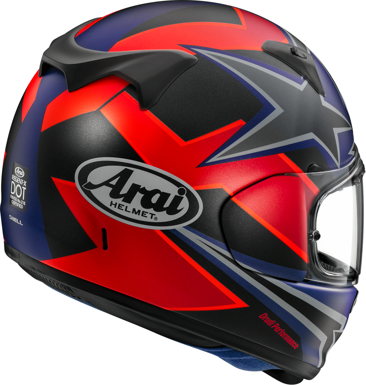 Arai Regent-X Stars & Stripes — Stars & Stripes Dark — angle 2