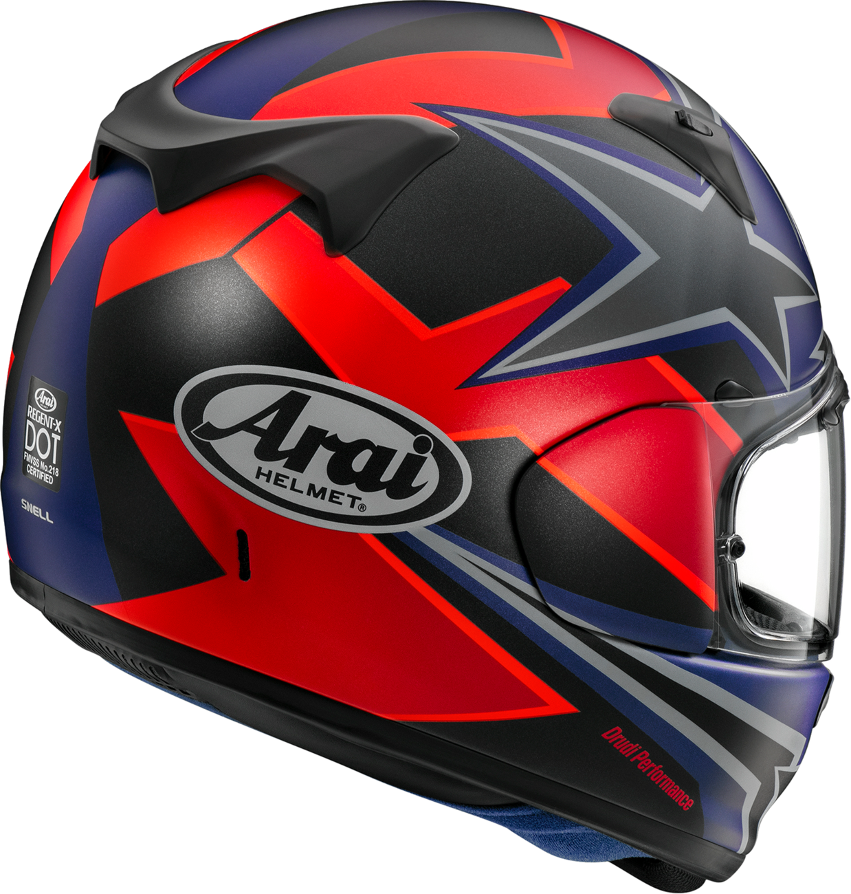Arai Regent-X Stars & Stripes — Stars & Stripes Dark — angle 2