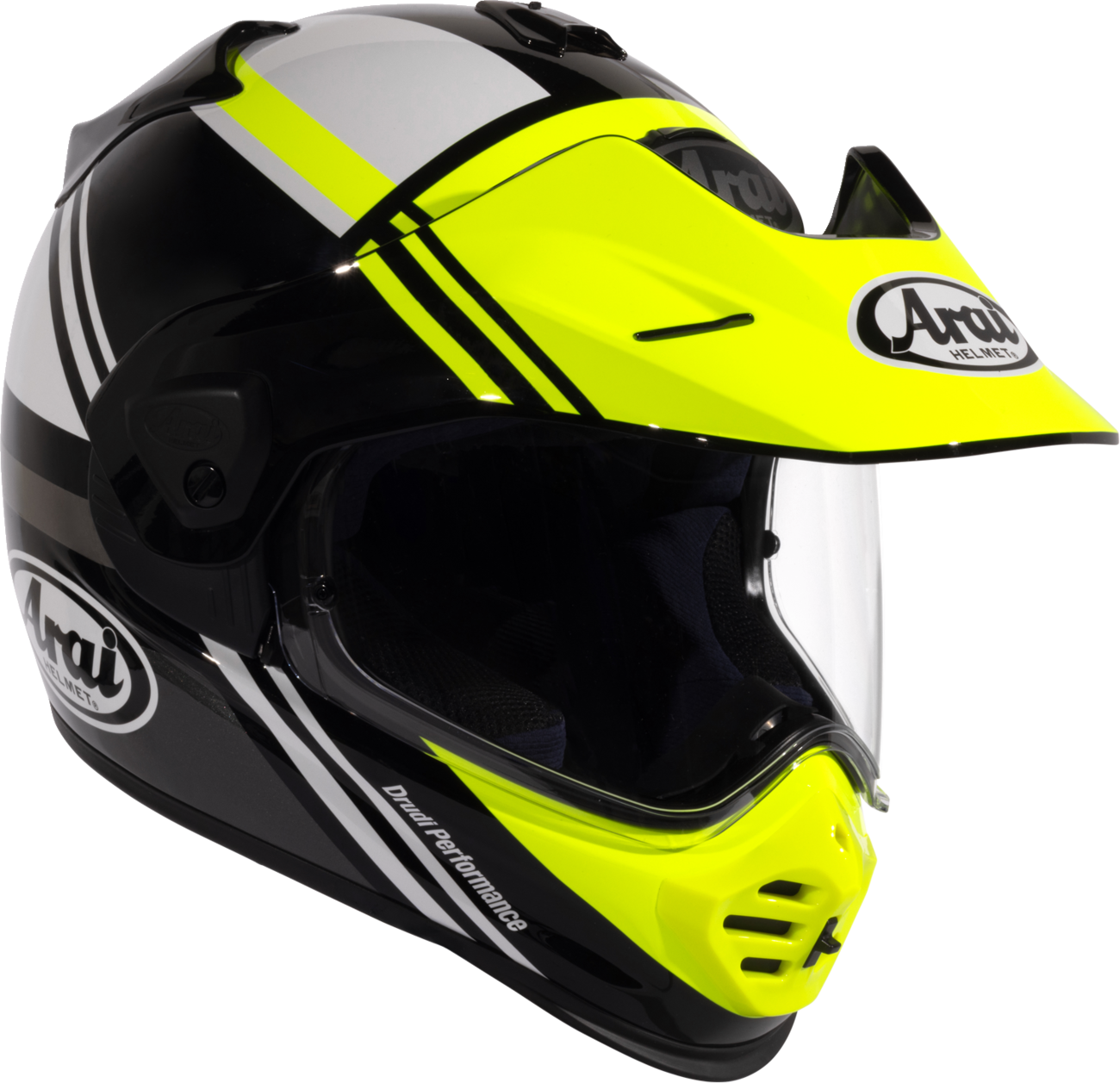 Arai XD-5 Cosmic — Cosmic Yellow — angle 3