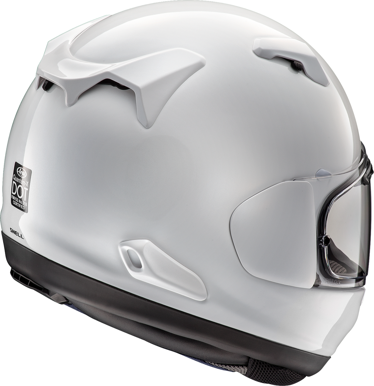 Arai Quantum-X Solid — White — angle 2