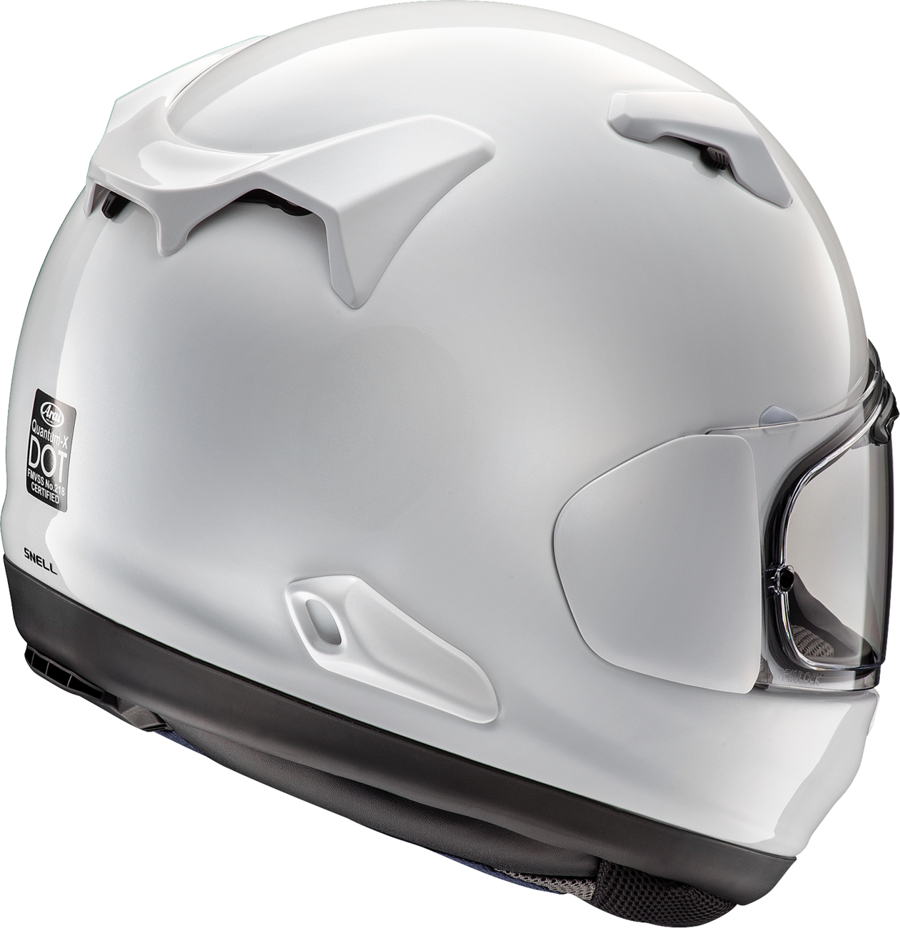 Arai Quantum-X Solid — White — angle 2
