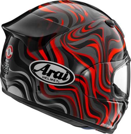 Arai Contour-X Swirl — Swirl Red — angle 2