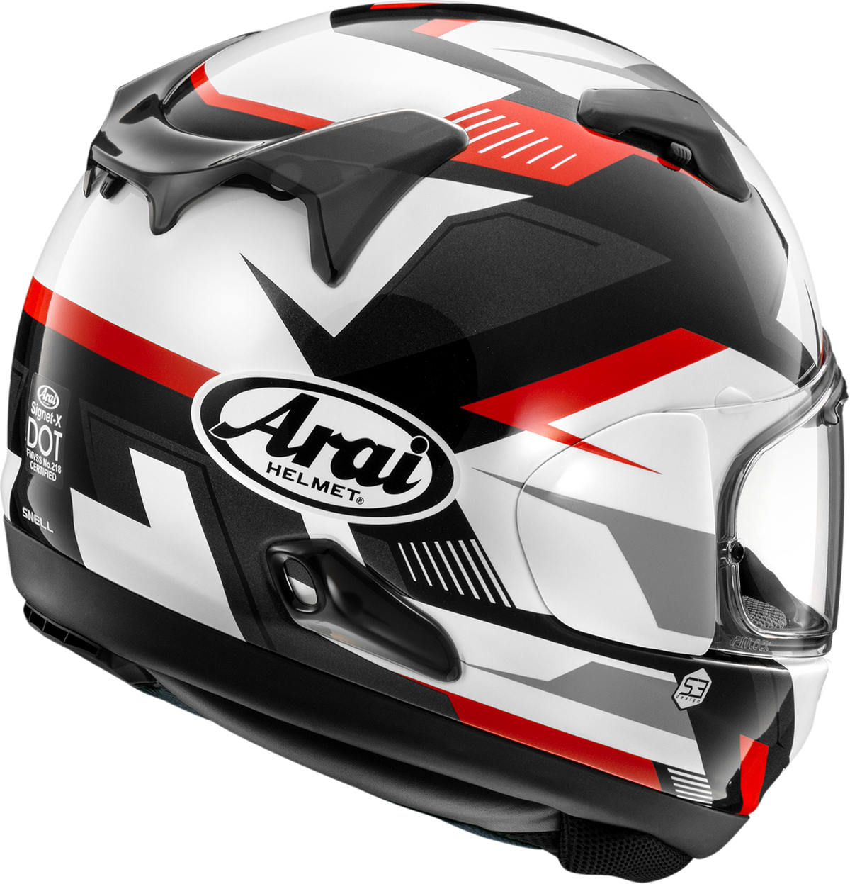 Arai Signet-X Supra — Supra Red — angle 2