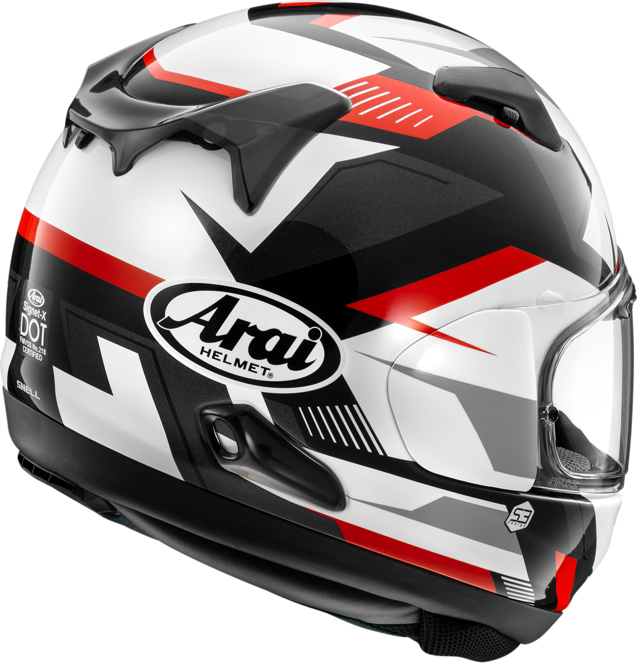 Arai Signet-X Supra — Supra Red — angle 2