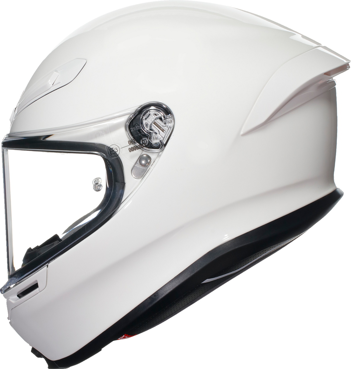 AGV K6 S Solid — White — angle 5