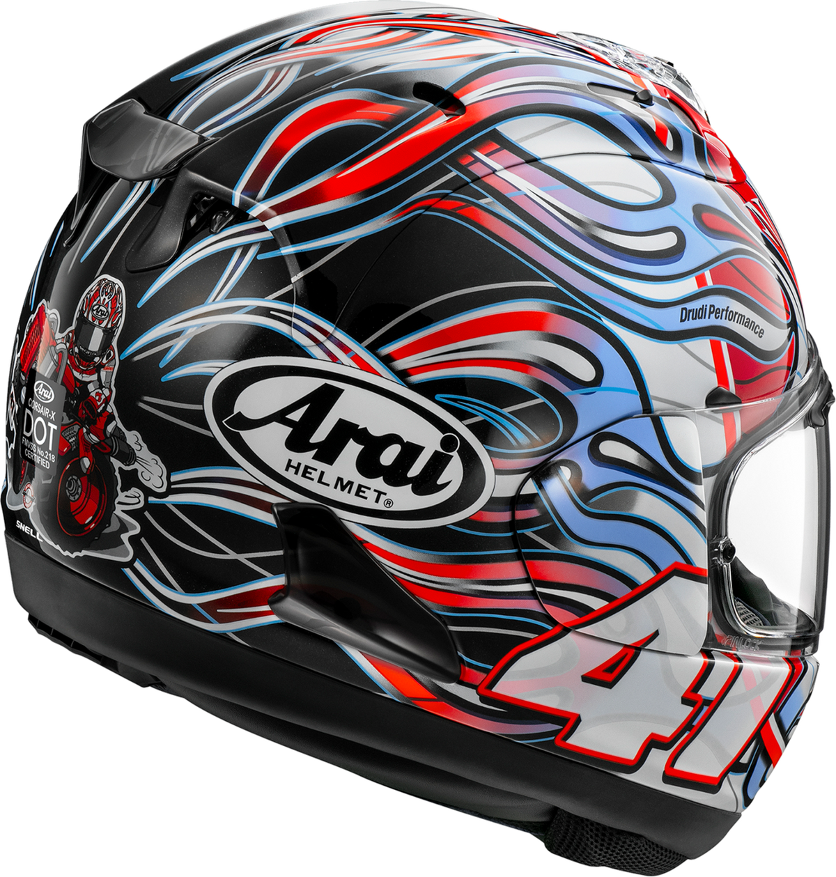 Arai Corsair-X Haga — Haga WSBK — angle 2