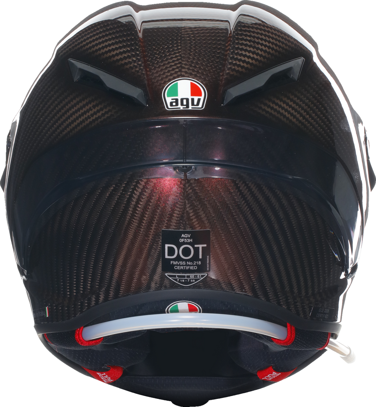 AGV Pista GP RR Carbon — Red Carbon — angle 4