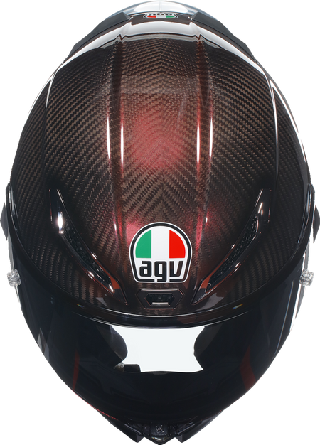 AGV Pista GP RR Carbon — Red Carbon — angle 7