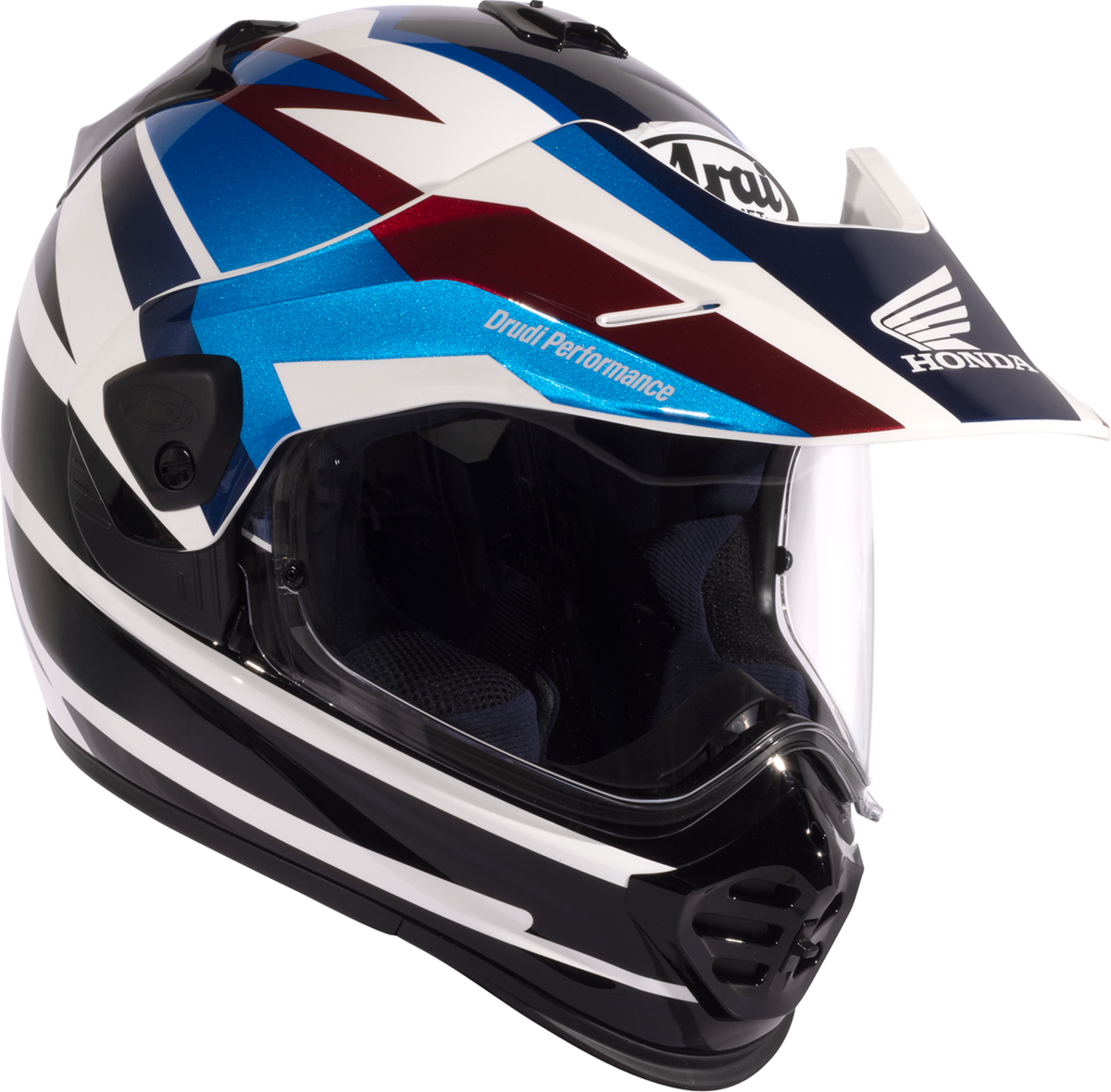 Arai XD-5 Honda Africa Twin — Honda Africa Twin Blue — angle 3