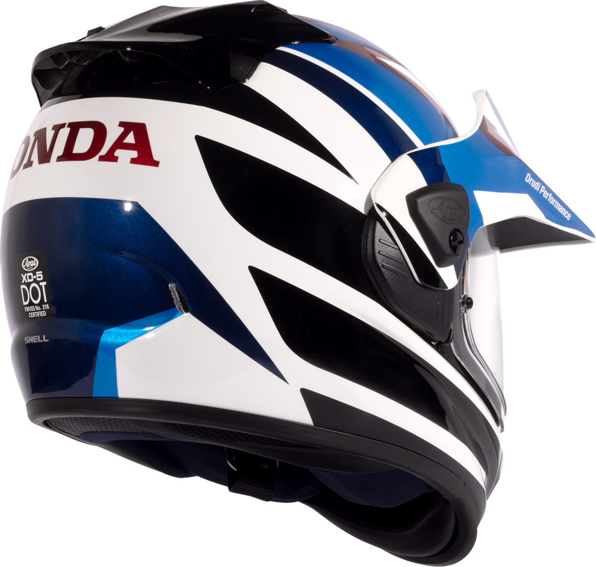 Arai XD-5 Honda Africa Twin — Honda Africa Twin Blue — angle 5