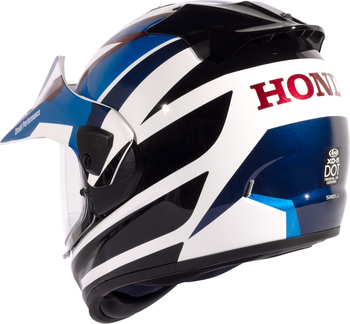 Arai XD-5 Honda Africa Twin — Honda Africa Twin Blue — angle 7