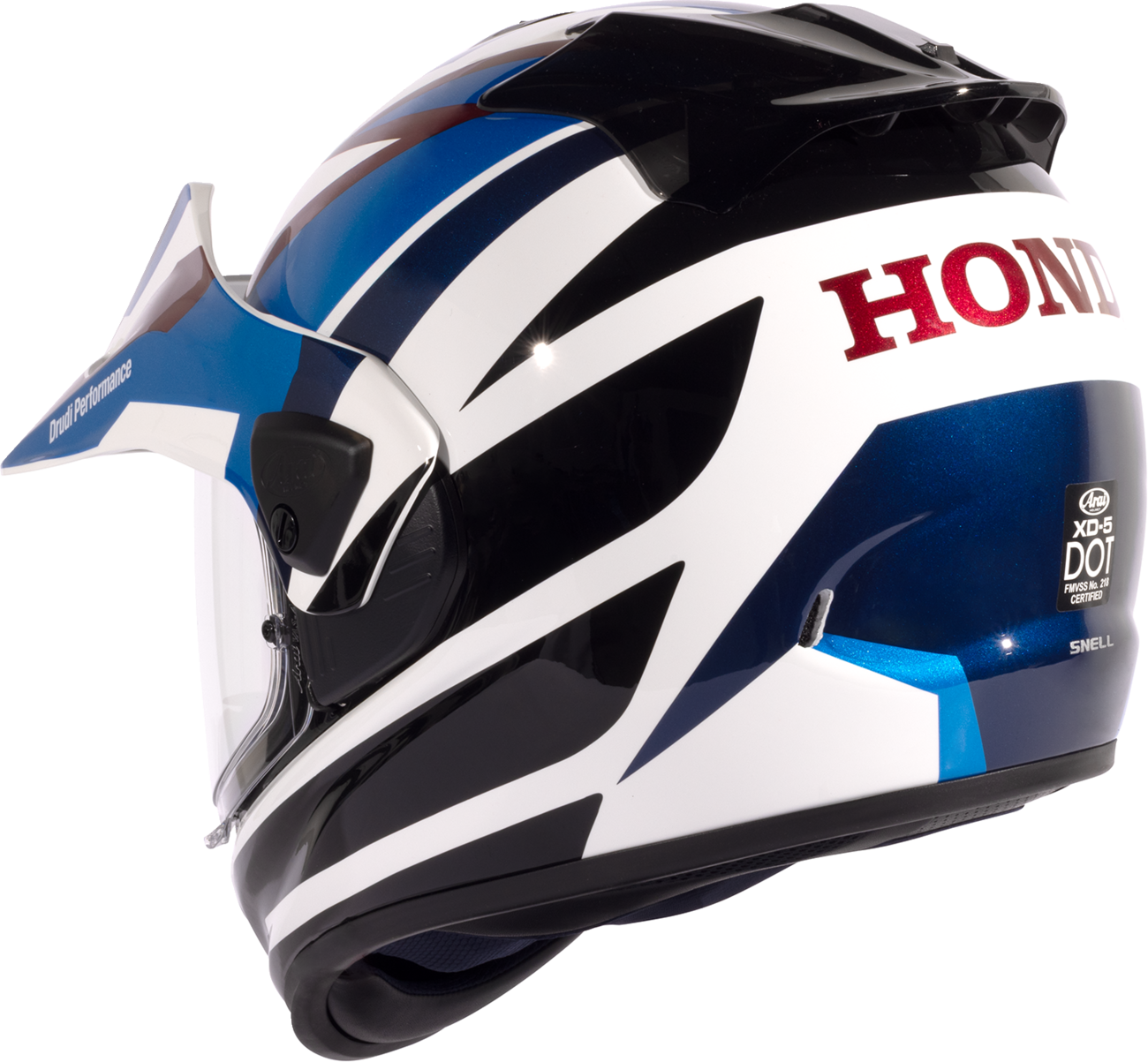Arai XD-5 Honda Africa Twin — Honda Africa Twin Blue — angle 7