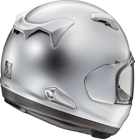 Arai Quantum-X Solid — Aluminum Silver — angle 2