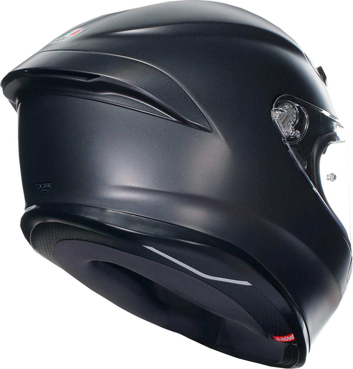 AGV K6 S Solid — Matte Black — angle 3