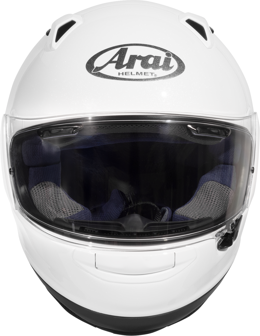 Arai Quantum-X Solid — Diamond White — angle 2
