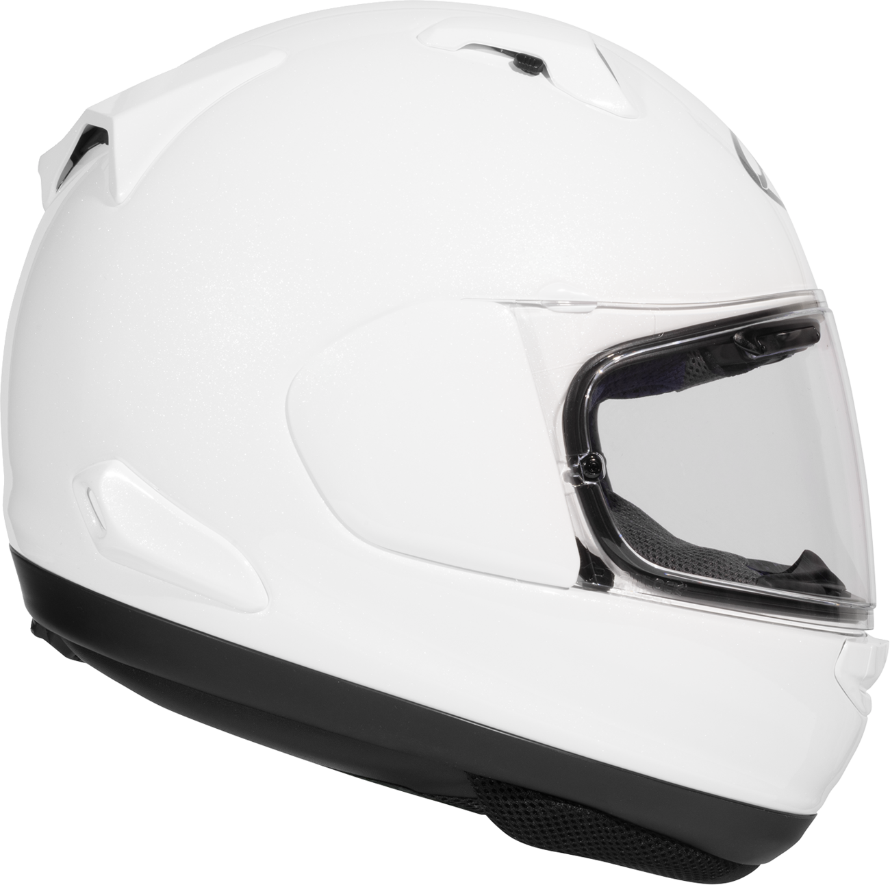 Arai Quantum-X Solid — Diamond White — angle 4