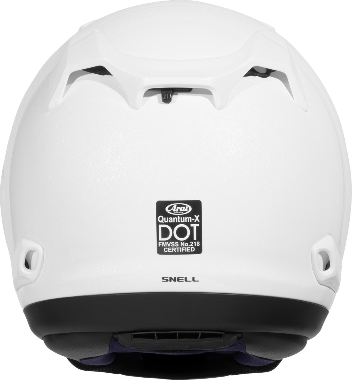 Arai Quantum-X Solid — Diamond White — angle 6