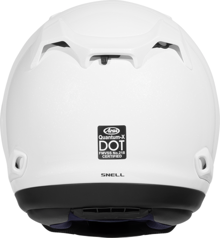 Arai Quantum-X Solid — Diamond White — angle 6