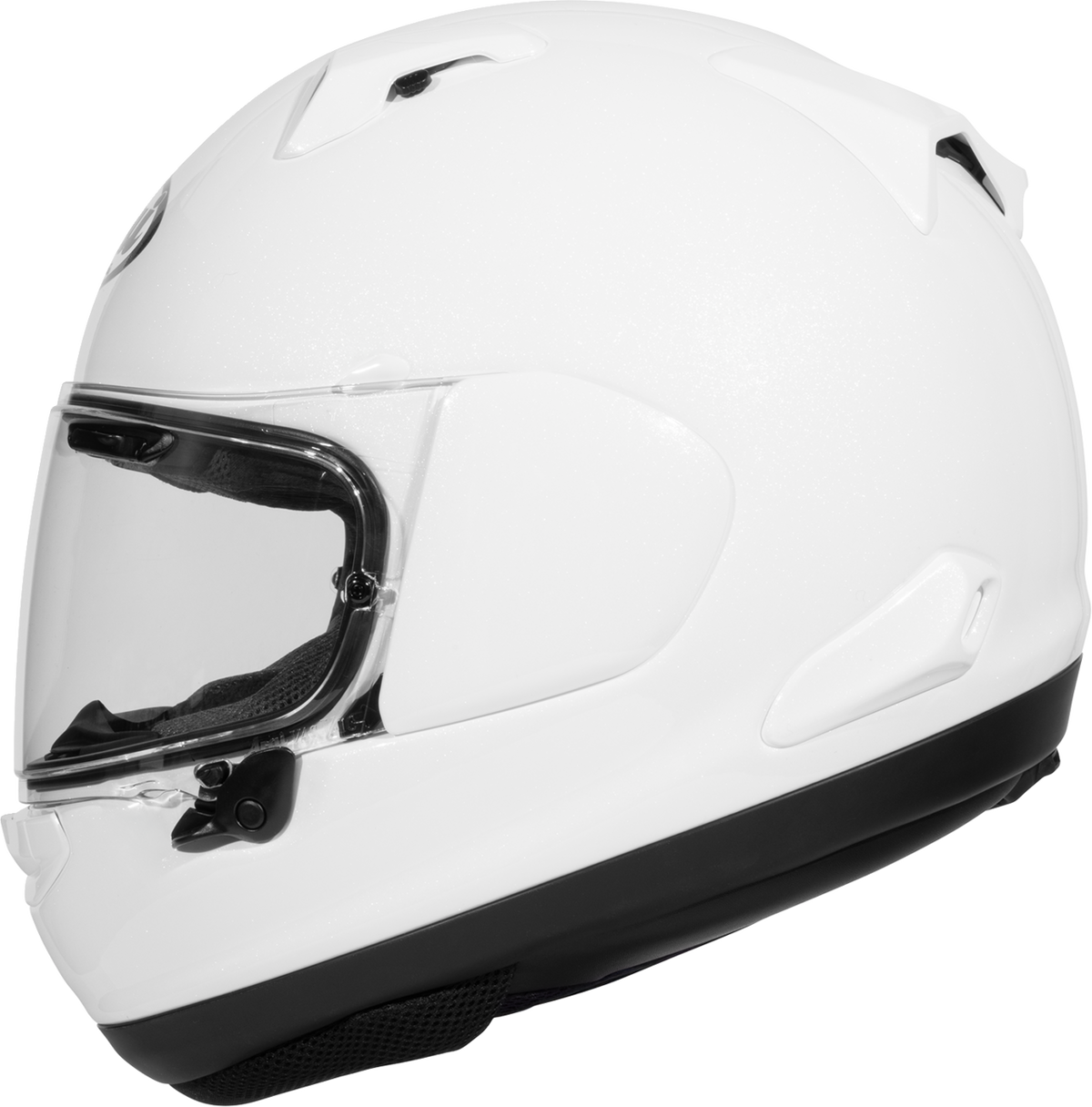 Arai Quantum-X Solid — Diamond White — angle 8