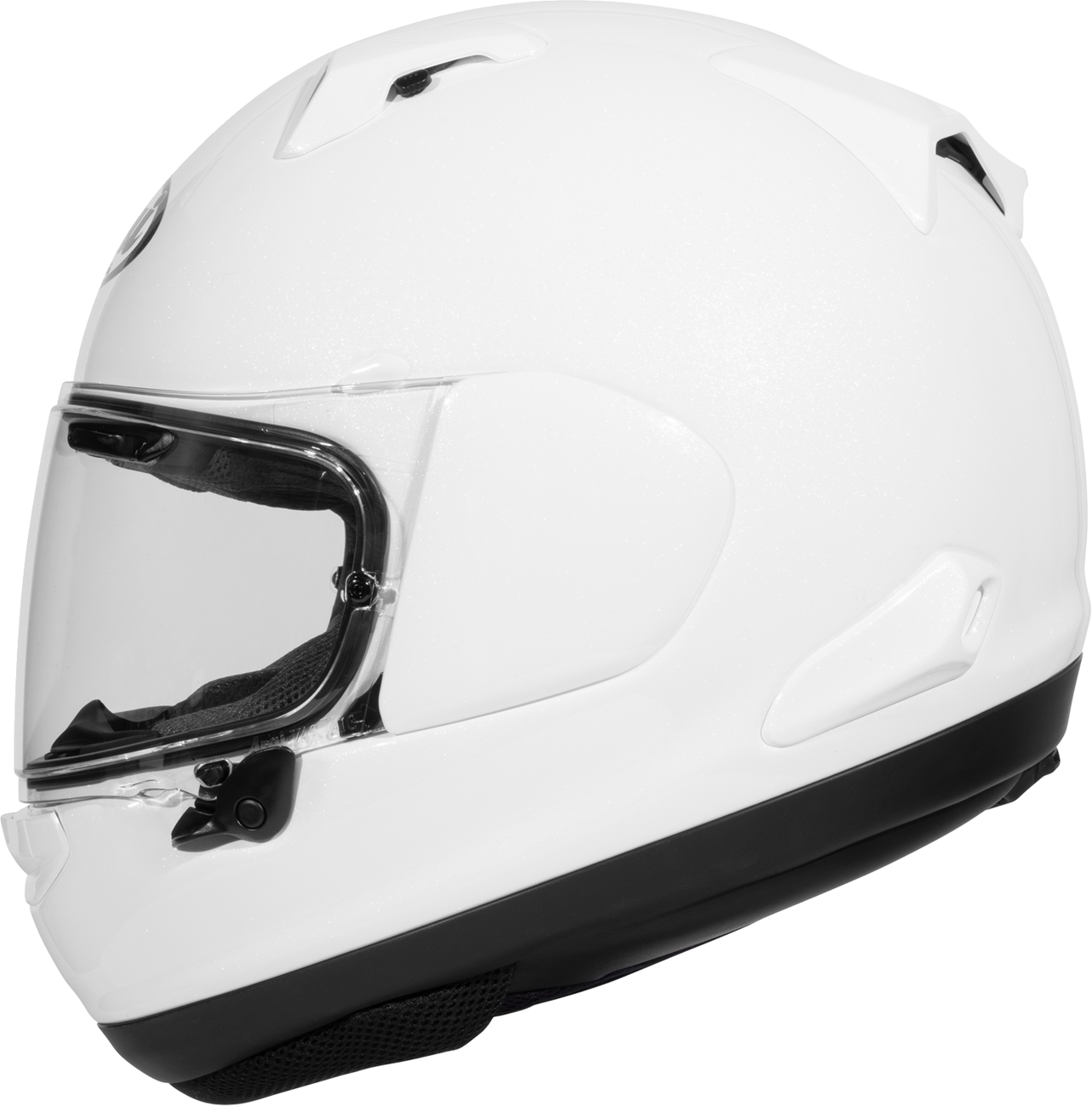 Arai Quantum-X Solid — Diamond White — angle 8