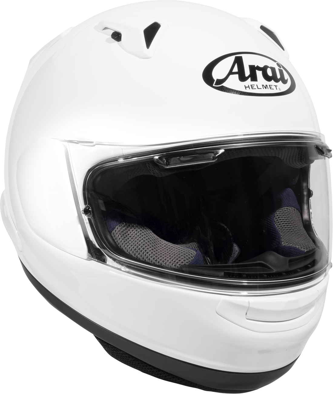 Arai Signet-X Solid — White — angle 3
