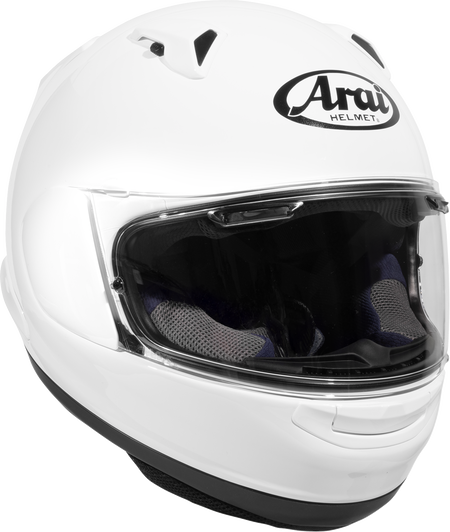 Arai Signet-X Solid — White — angle 3