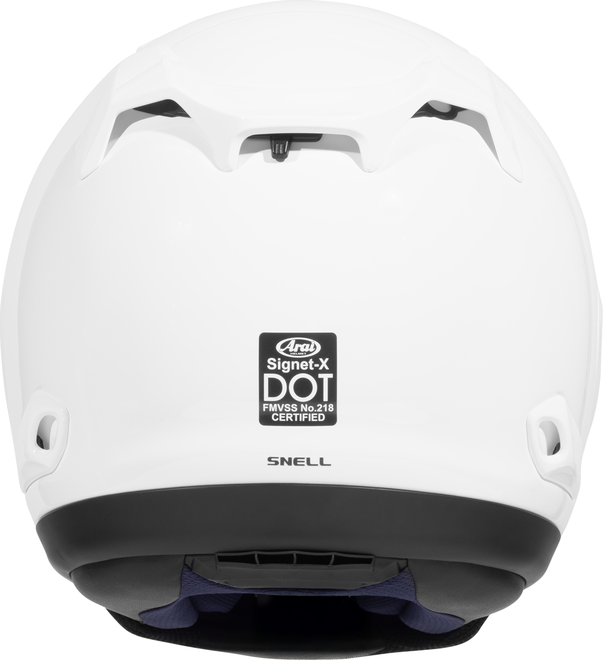 Arai Signet-X Solid — White — angle 6