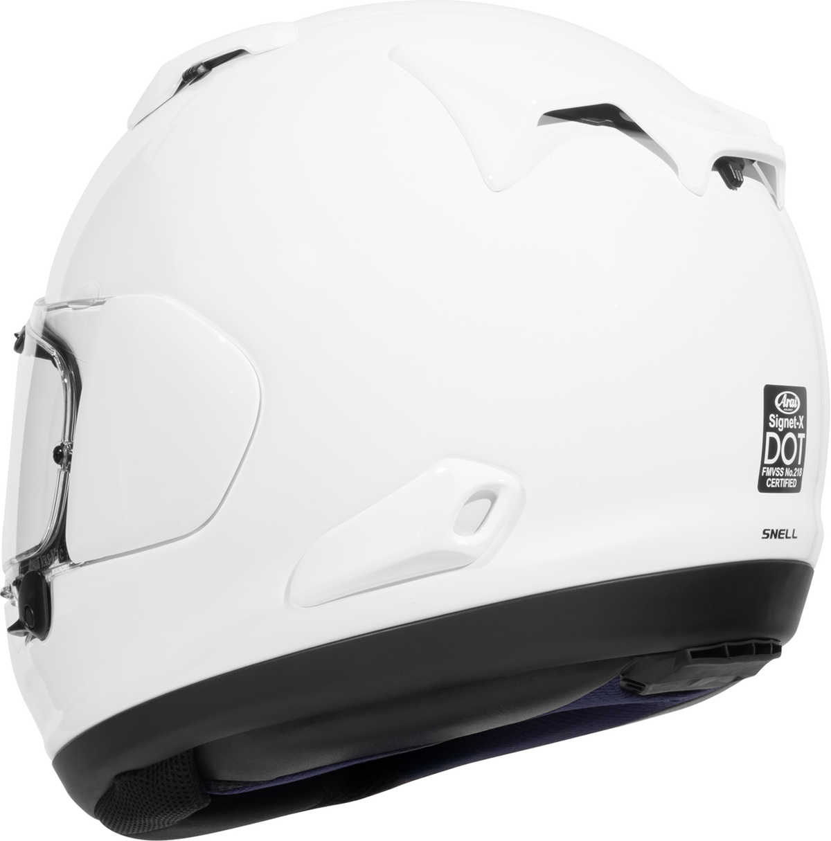 Arai Signet-X Solid — White — angle 7
