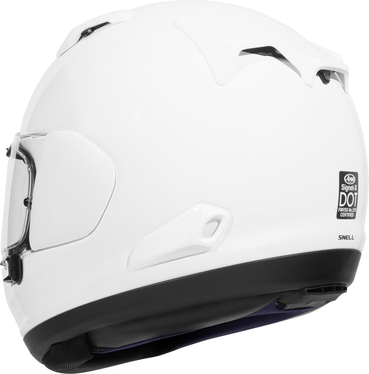 Arai Signet-X Solid — White — angle 7