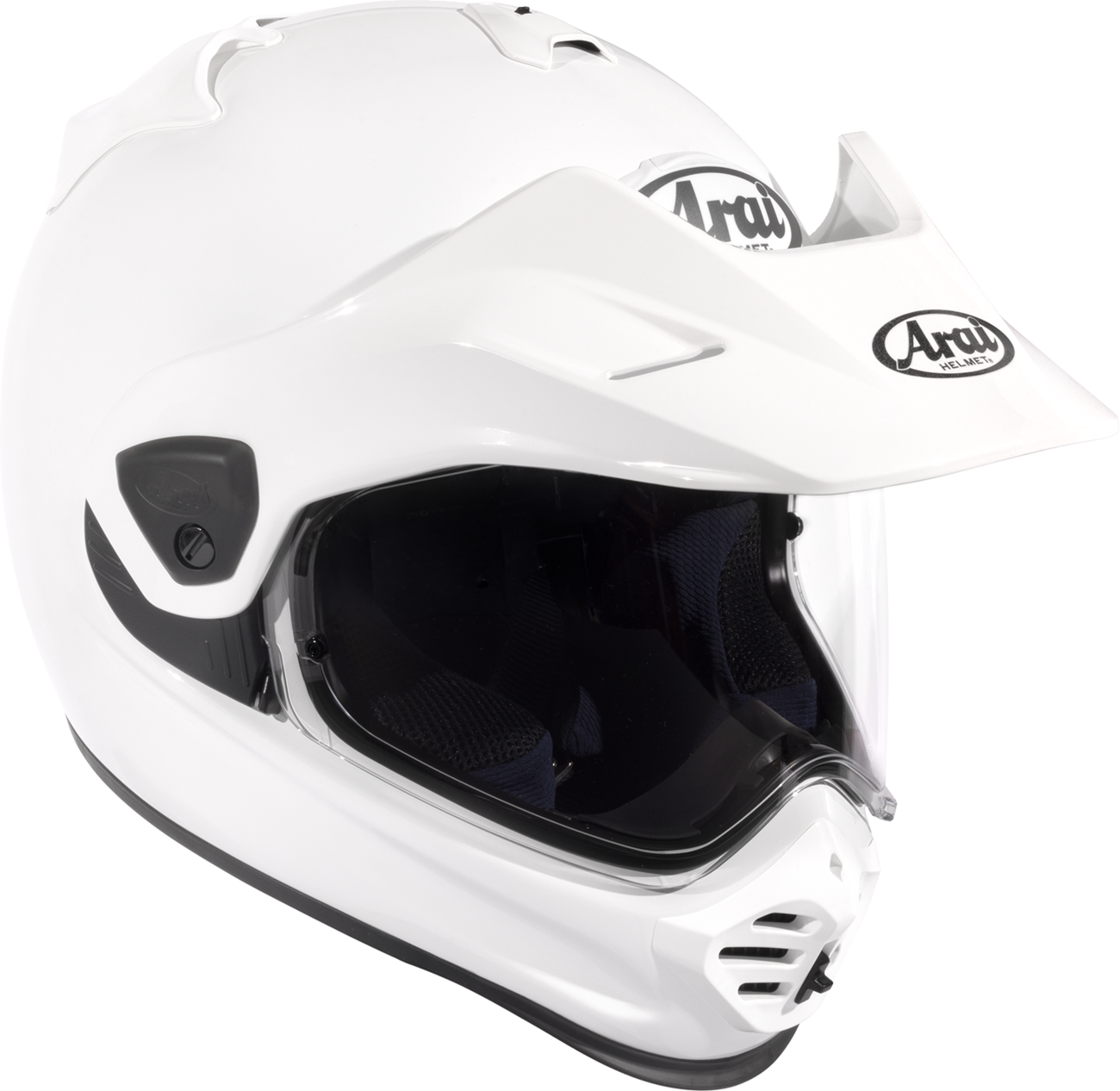 Arai XD-5 Solid — White — angle 3