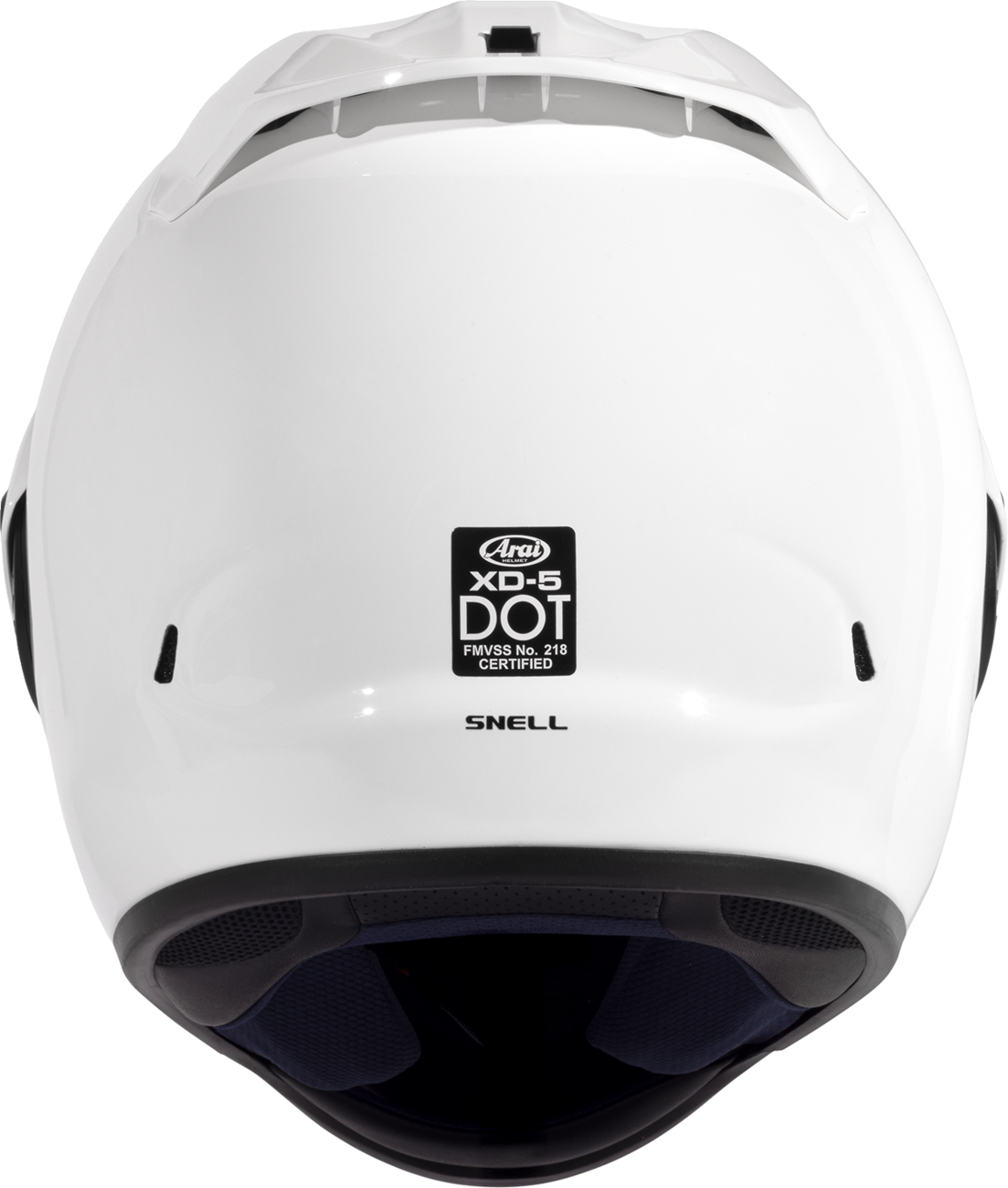 Arai XD-5 Solid — White — angle 6
