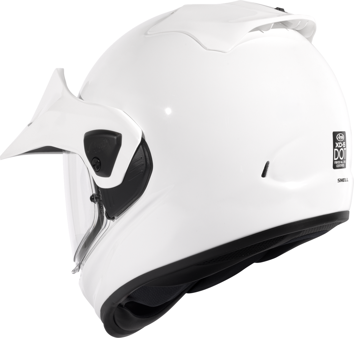 Arai XD-5 Solid — White — angle 7