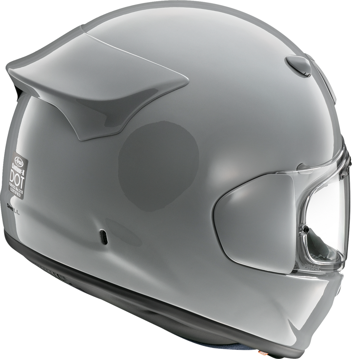 Arai Contour-X Solid — Light Gray — angle 2
