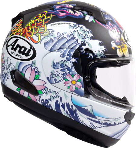 Arai Quantum-X Oriental — Oriental Black Frost — angle 4