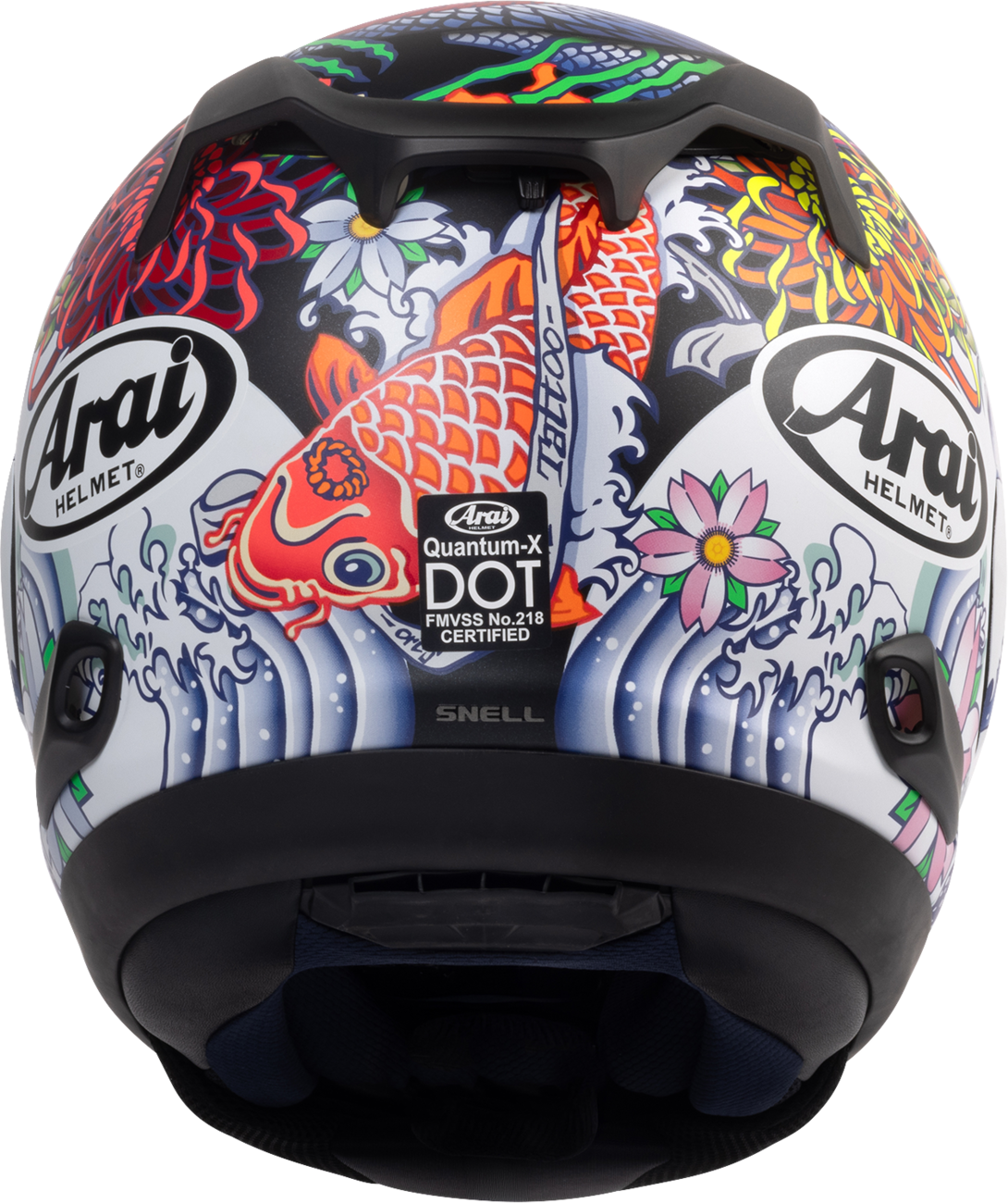 Arai Quantum-X Oriental — Oriental Black Frost — angle 6