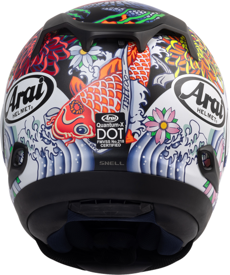 Arai Quantum-X Oriental — Oriental Black Frost — angle 6