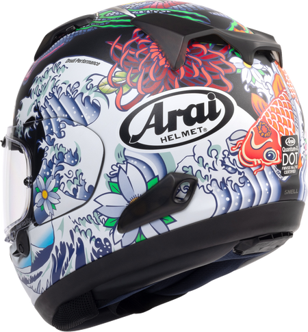Arai Quantum-X Oriental — Oriental Black Frost — angle 7