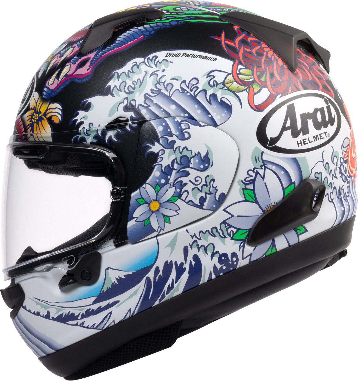 Arai Quantum-X Oriental — Oriental Black Frost — angle 8
