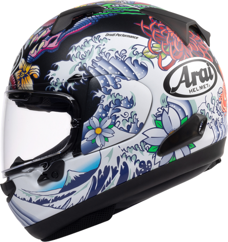 Arai Quantum-X Oriental — Oriental Black Frost — angle 8