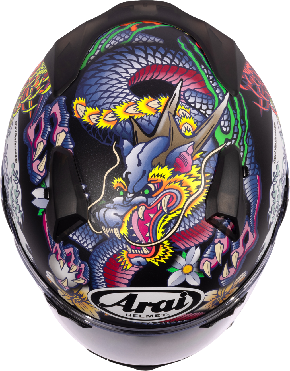 Arai Quantum-X Oriental — Oriental Black Frost — angle 9
