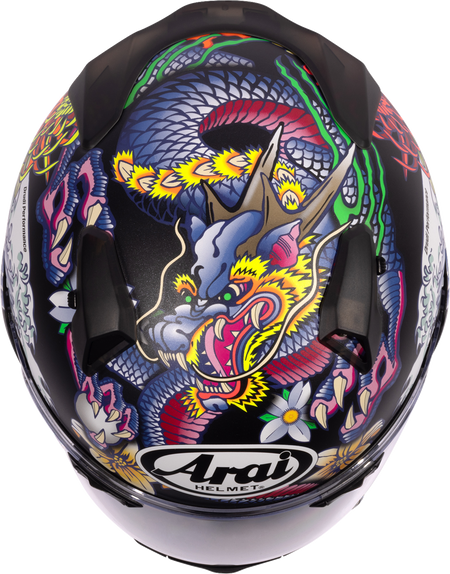 Arai Quantum-X Oriental — Oriental Black Frost — angle 9