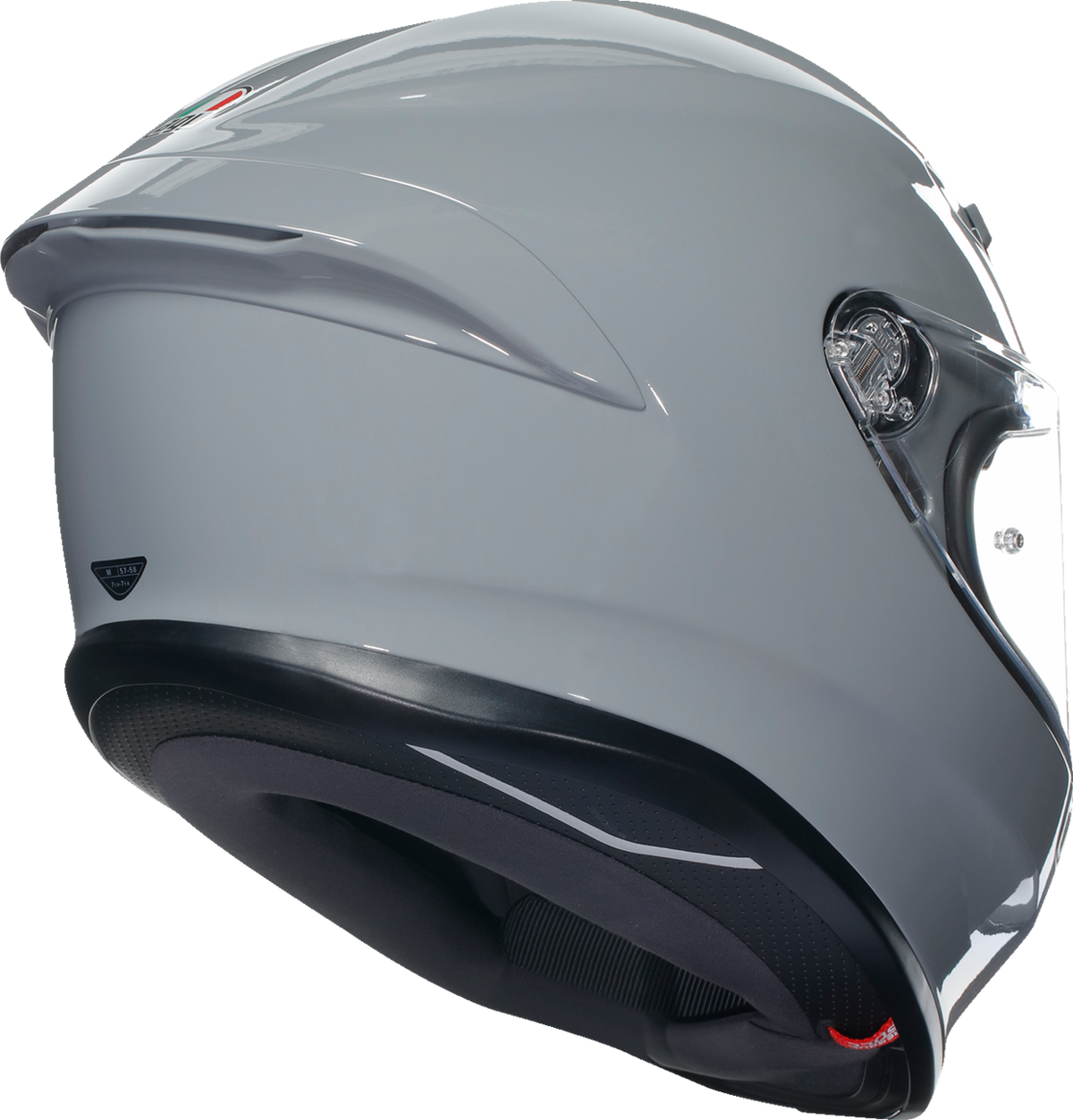 AGV K6 S Solid — Nardo Gray — angle 3
