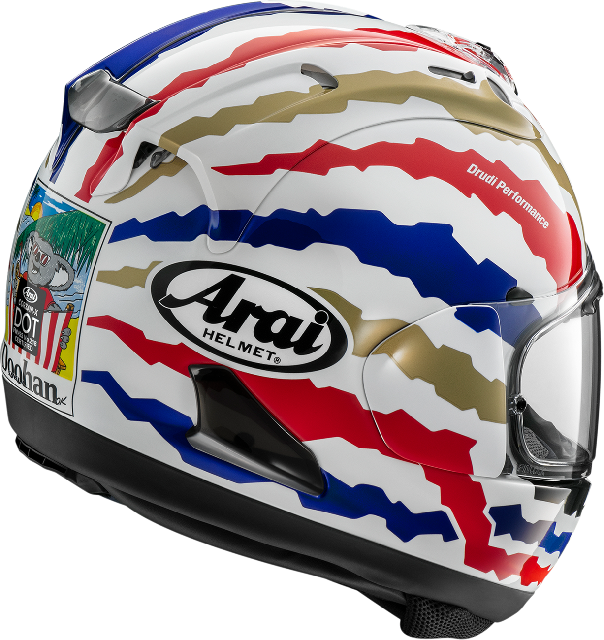 Arai Corsair-X Doohan Restyle — Doohan Restyle — angle 2