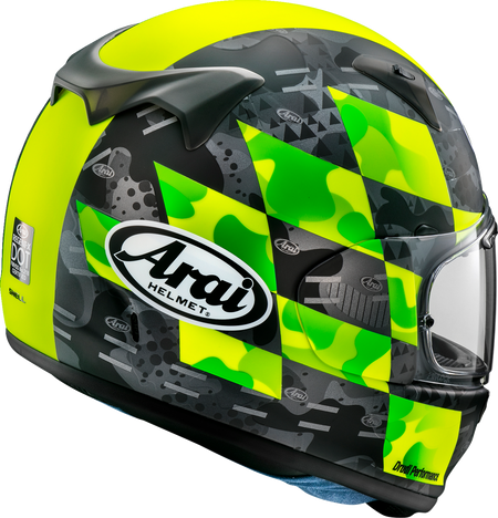 Arai Regent-X Patch — Patch Yellow — angle 2