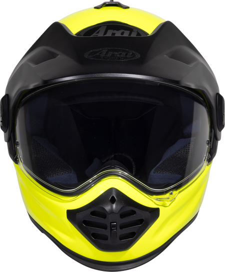 Arai XD-5 Solid — Fluorescent Yellow — angle 2