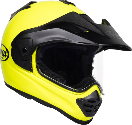 Arai XD-5 Solid — Fluorescent Yellow — angle 3
