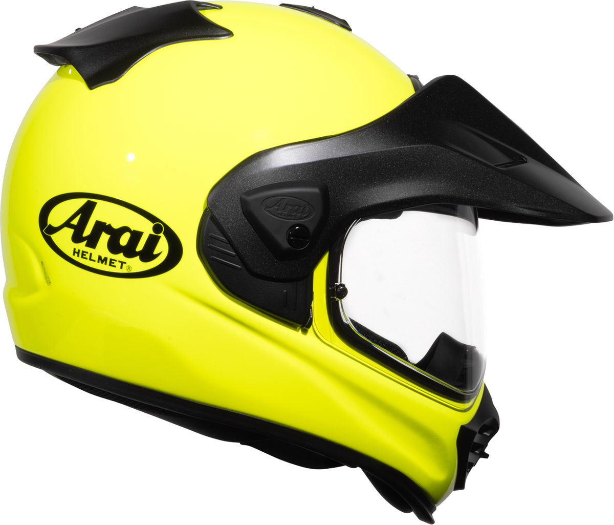 Arai XD-5 Solid — Fluorescent Yellow — angle 4
