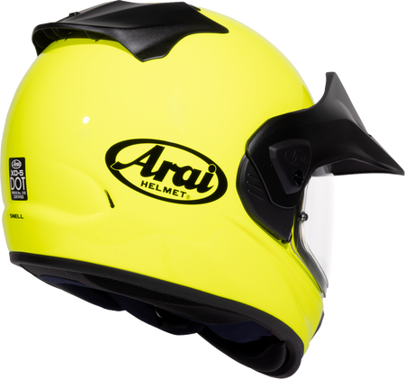 Arai XD-5 Solid — Fluorescent Yellow — angle 5