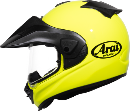 Arai XD-5 Solid — Fluorescent Yellow — angle 8
