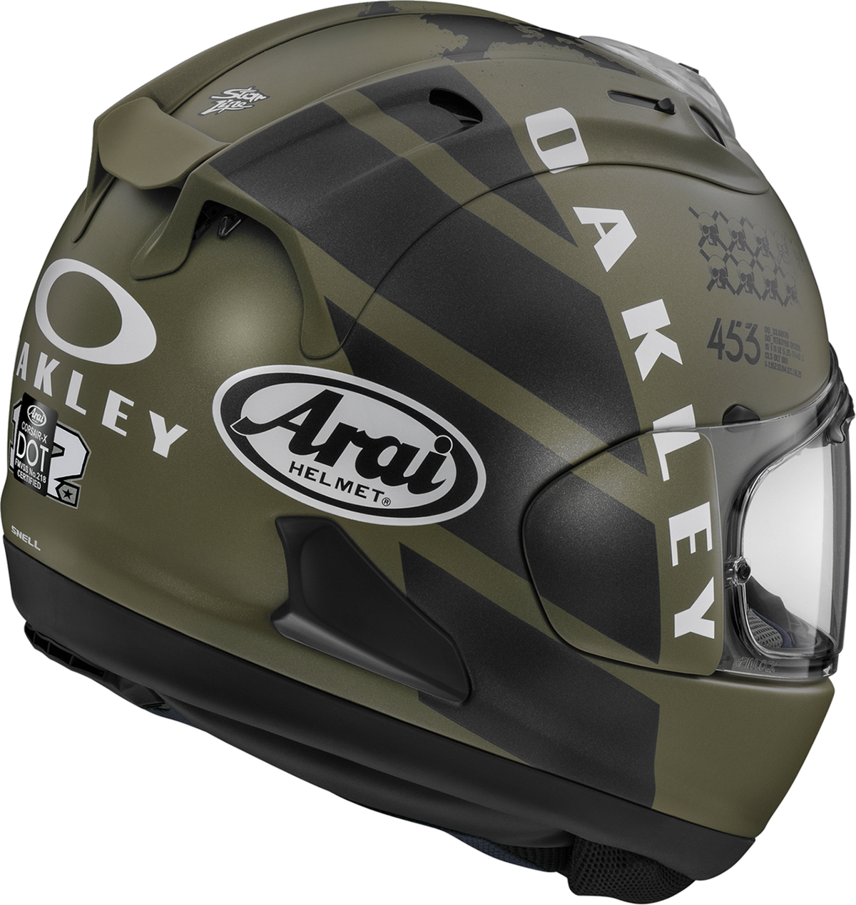 Arai Corsair-X MVK Oakley — MVK Oakley — angle 2